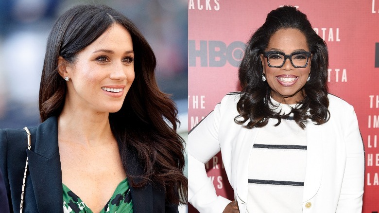 Meghan Markle and Oprah Winfrey