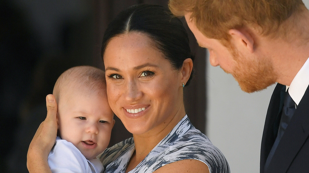 Prince Harry, Meghan Markle with son Archie