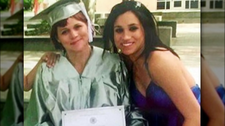 Samantha Markle with Meghan Markle