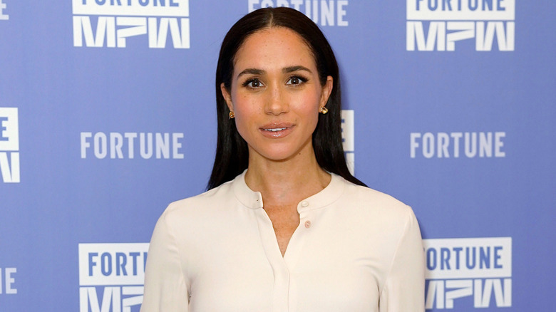 Meghan Markle wearing all white