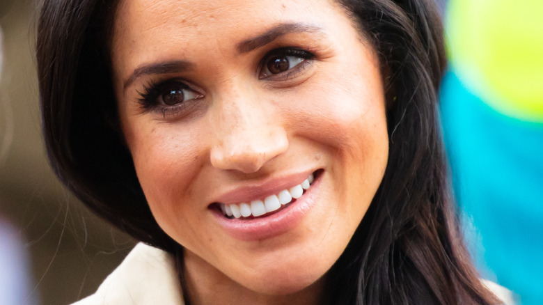 Meghan Markle head tilted
