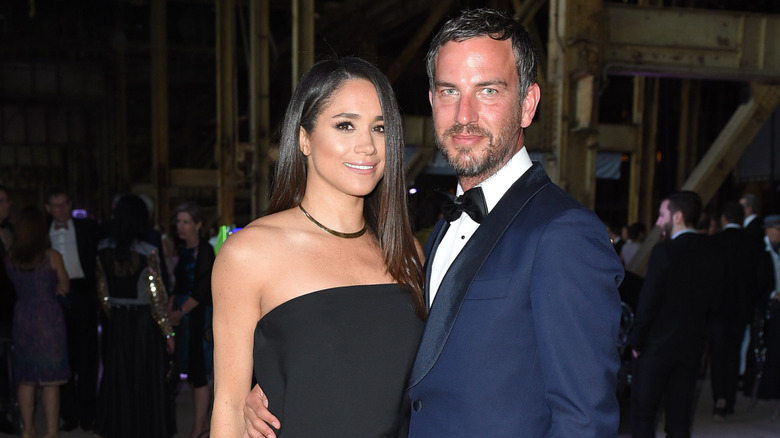 Meghan Markle and Markus Anderson posing