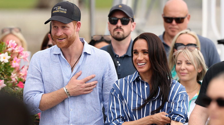 Prince Harry and Meghan Markle during their trip to Australia in 2026.