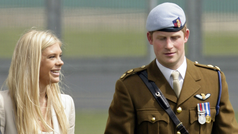Chelsy Davy and Prince Harry at an event 