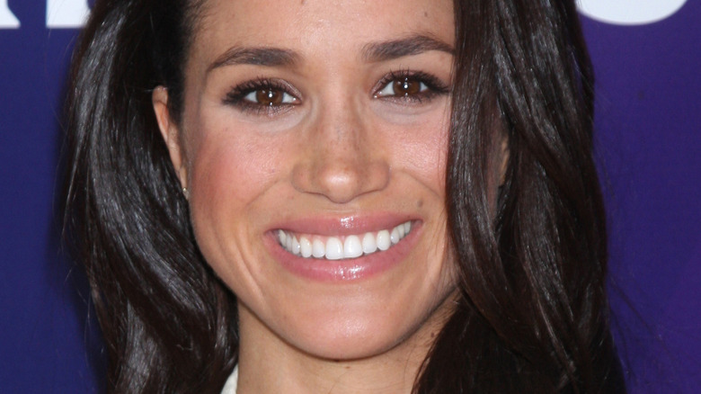 Meghan Markle with wide smile