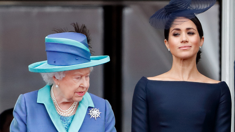 Queen Elizabeth and Meghan Markle