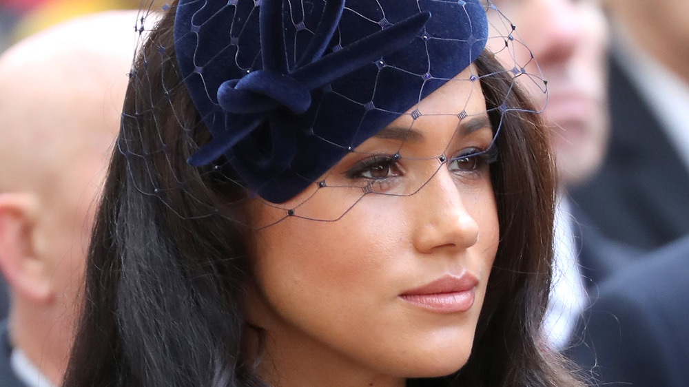Meghan Markle staring ahead during royal outing
