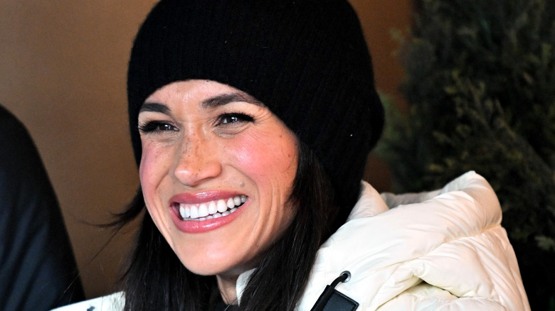 Meghan Markle grinning