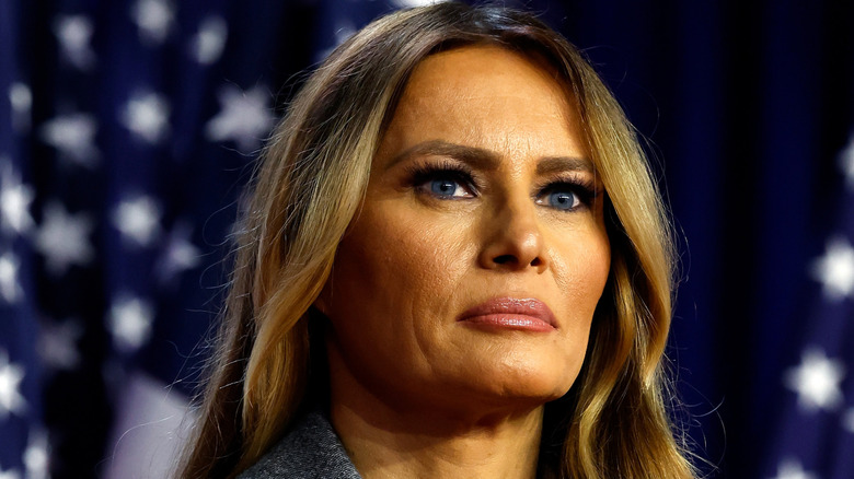Melania Trump standing on stage