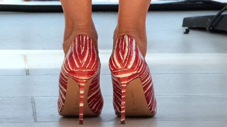 Melania Trump's Manolo Blahnik high hell pumps