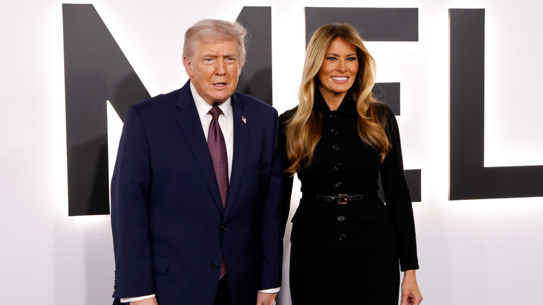 Donald and Melania Trump at the premiere of her documentary