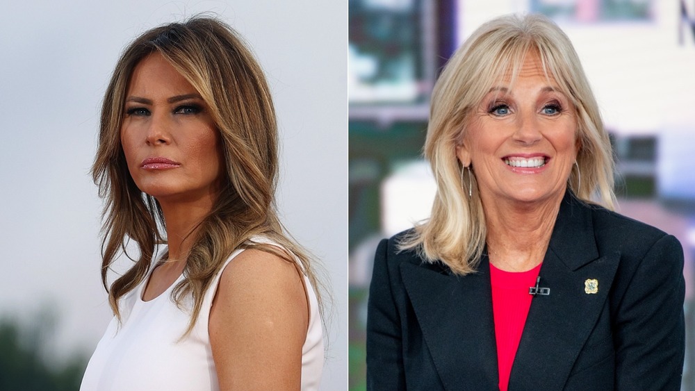 Melania Trump and Jill Biden