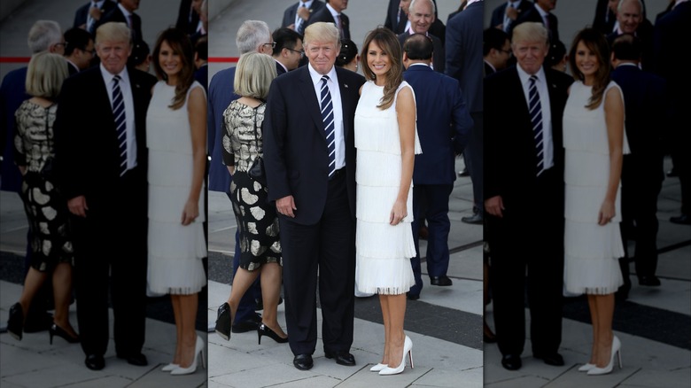 Melania Trump in Germany with Donald Trump for G20 economic summit