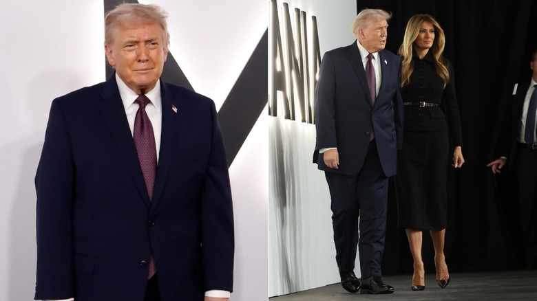 Donald Trump attending the world premiere of Amazon MGM's "Melania" at The Trump-Kennedy Center