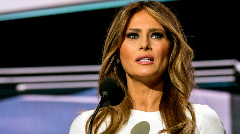 Melania Trump talking