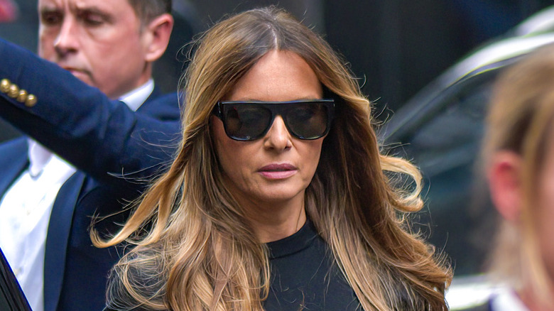 Melania Trump walking