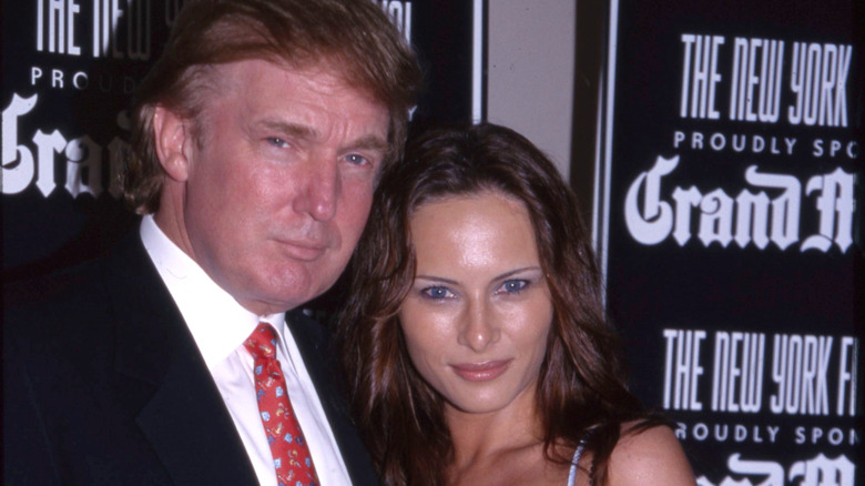 Donald Trump and Melania Trump on red carpet