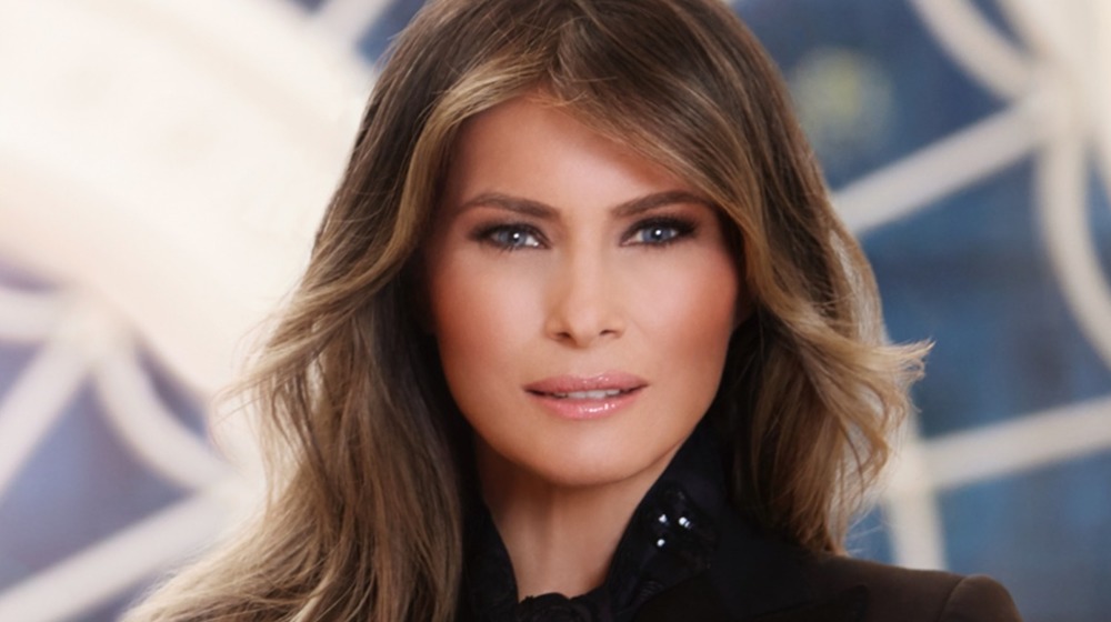 Melania Trump posing