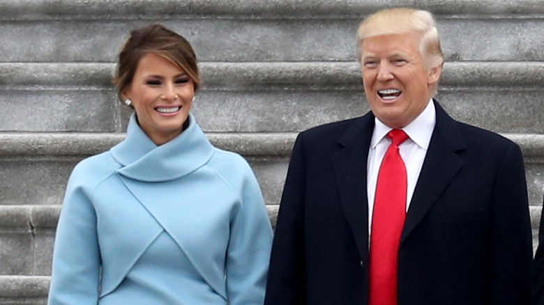 Melania Trump at Donald Trump's inauguration