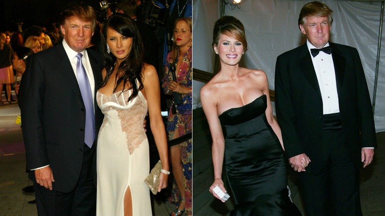Donald Trump and Melania Trump on the red carpet