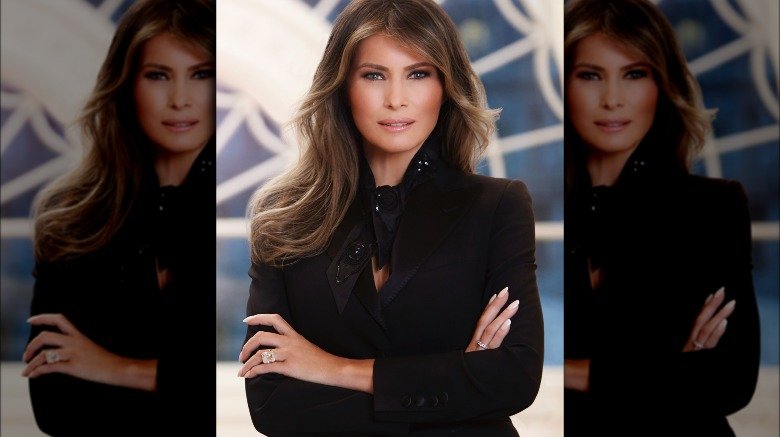 Melania Trump's official White House portrait