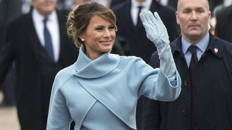Melania Trump at Donald Trump's 2017 inauguration