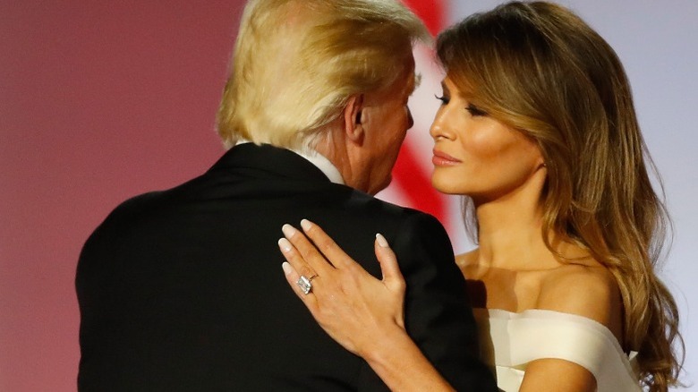 Donald Trump and Melania Trump dance at the Freedom Inaugural Ball (2017)