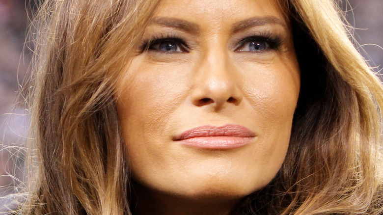 Melania Trump squinting eyes