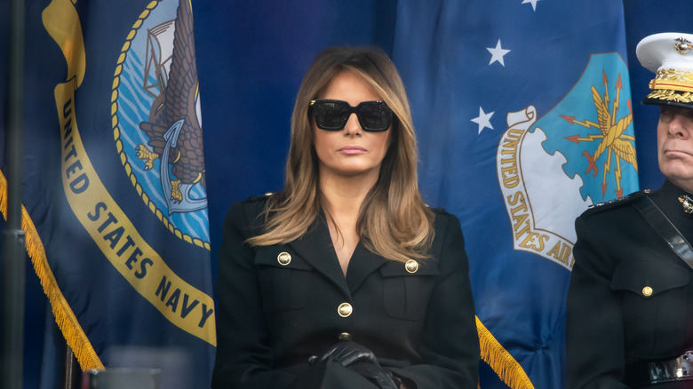 Melania Trump wearing shades