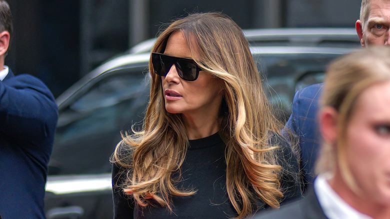 Melania Trump wearing sunglasses
