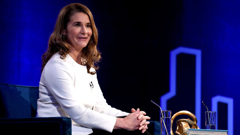 Melinda Gates talking