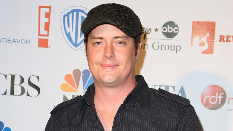 Jeremy London wearing a hat