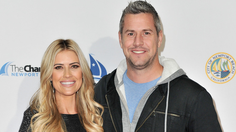 Christina Hall and Ant Anstead smiling