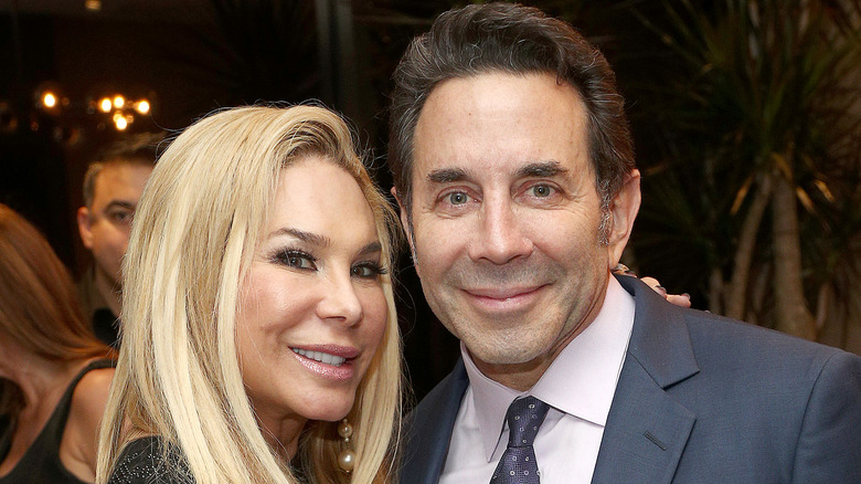 Adrienne Maloof Paul Nassif gray suit