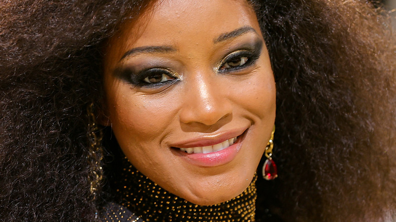 Keke Palmer with wide smile at the met gala