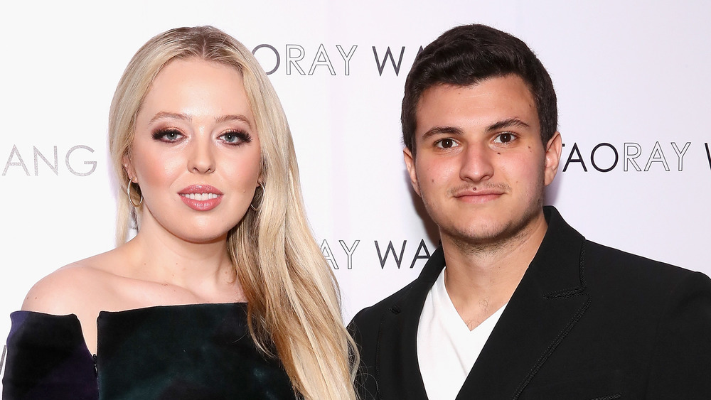 Tiffany Trump and Michael Boulos at an event 