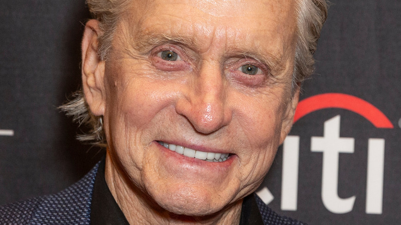 Michael Douglas capped teeth smiling