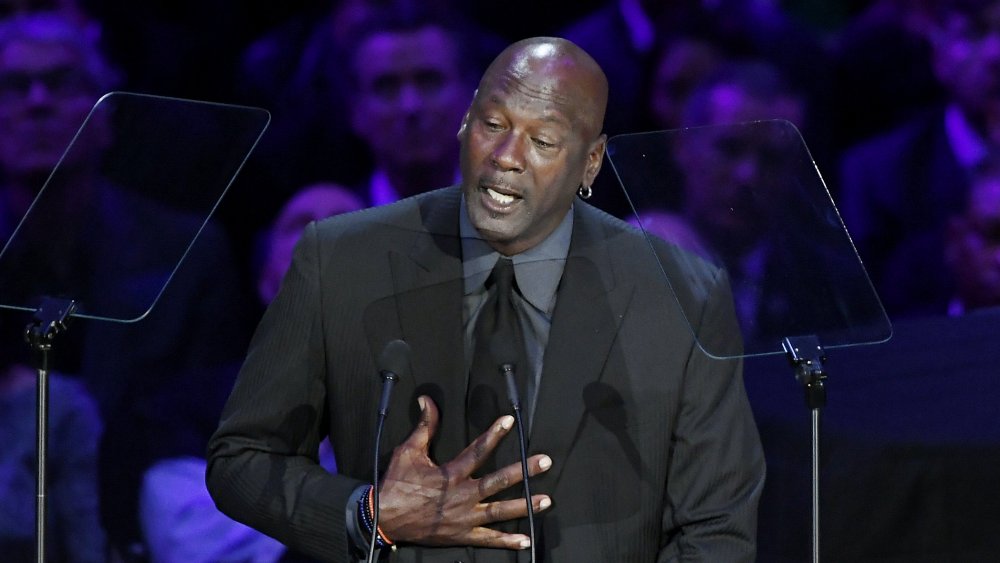 Michael Jordan at Kobe Bryant's memorial