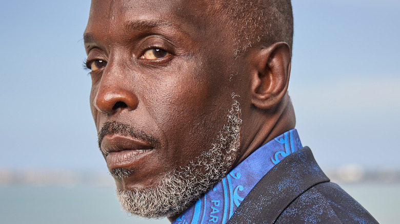 Michael K Williams staring into distance