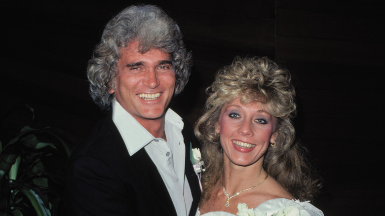 Michael Landon and Cindy Clerico on their wedding day