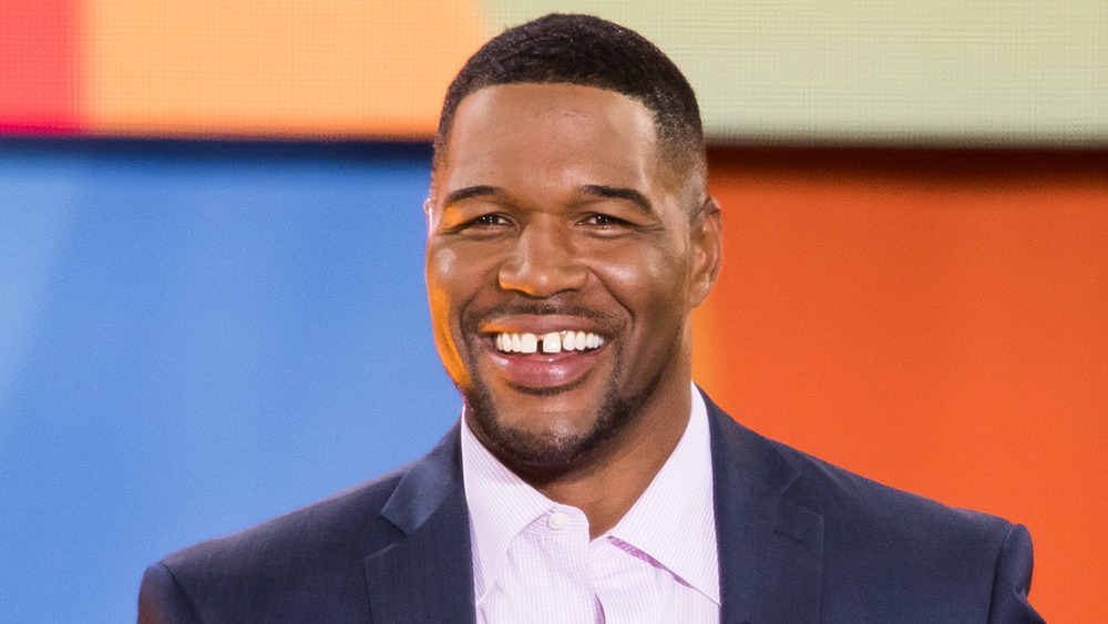 Michael Strahan smiling