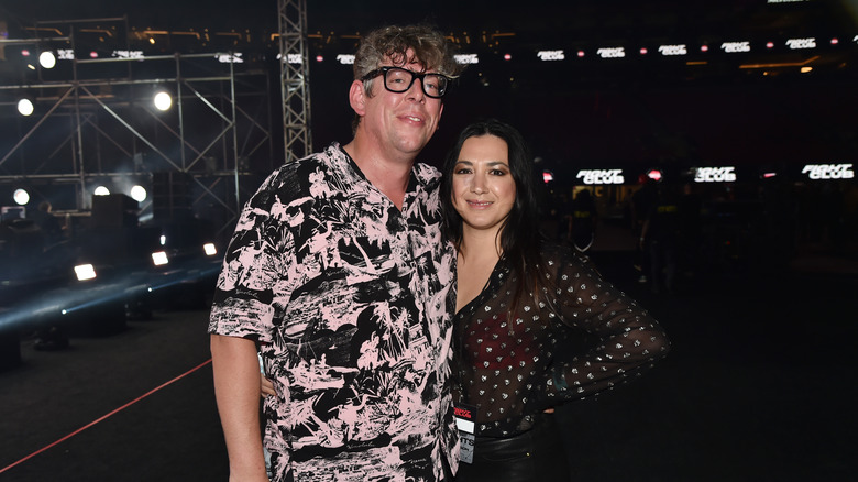Patrick Carney and Michelle Branch smiling