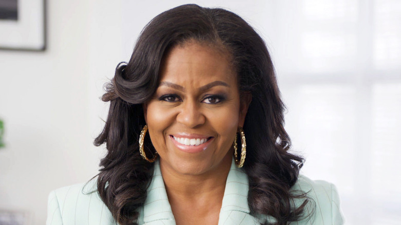 Michelle Obama smiling