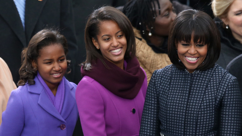 Michelle, Malia, and Sasha Obama