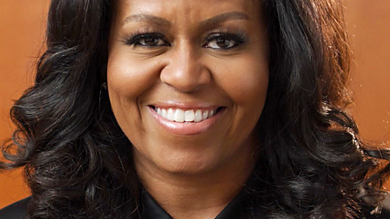 Michelle Obama smiling