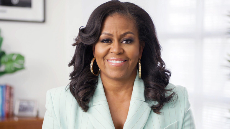 Michelle Obama smiling
