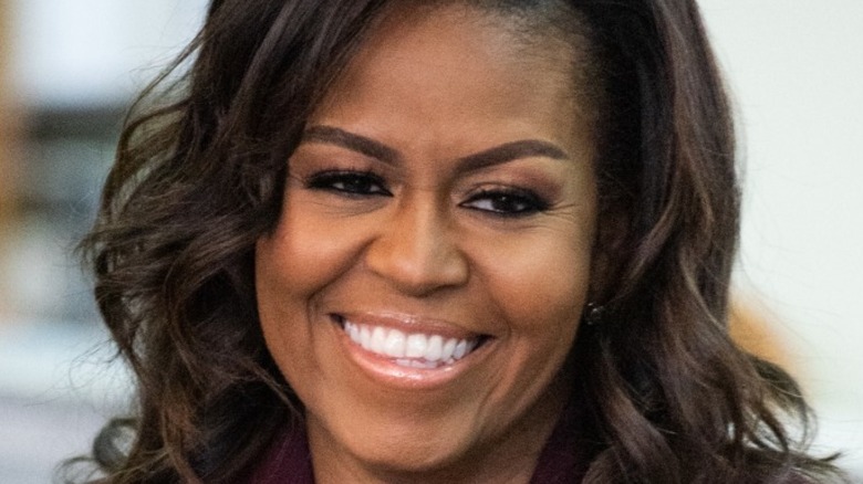 Michelle Obama smiling