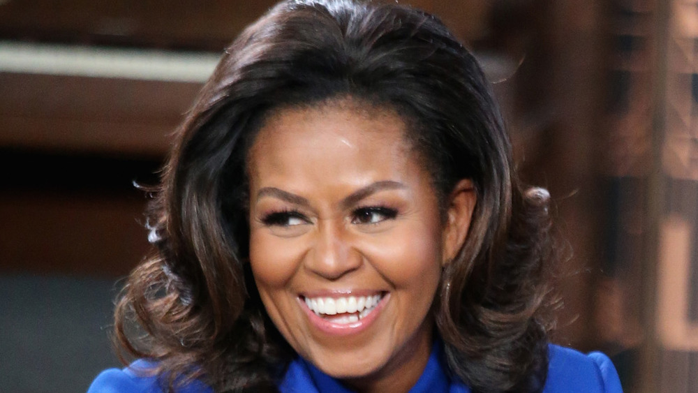 Michelle Obama smiling