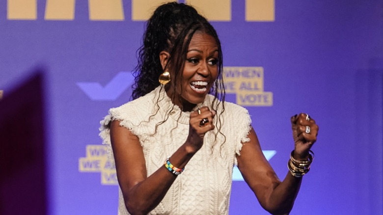 Michelle Obama onstage at a When We All Vote rally in College Park, GA (2024)