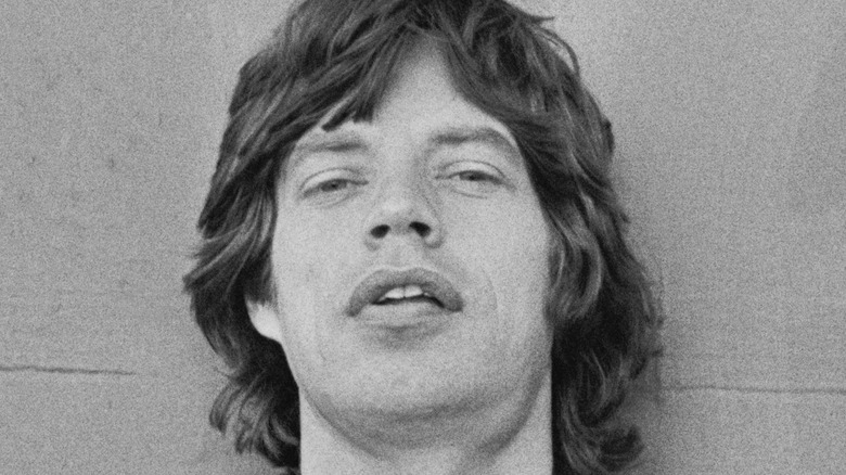 Mick Jagger posing